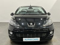 USED 2013 13 PEUGEOT 207 1.6 CC ROLAND GARROS 2d 120 BHP Striking low mileage 22335 miles Limited Edition Roland Garros in rare Oynx Black metallic, silver full leather embossed seats