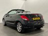 USED 2013 13 PEUGEOT 207 1.6 CC ROLAND GARROS 2d 120 BHP Striking low mileage 22335 miles Limited Edition Roland Garros in rare Oynx Black metallic, silver full leather embossed seats