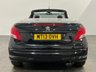 USED 2013 13 PEUGEOT 207 1.6 CC ROLAND GARROS 2d 120 BHP Striking low mileage 22335 miles Limited Edition Roland Garros in rare Oynx Black metallic, silver full leather embossed seats