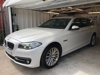 USED 2016 54 BMW 5 SERIES 2.0 520D LUXURY TOURING 5d 188 BHP 2 KEYS+1 FORMER KEEPER+CLIMATE+PRO NAVIGATION+PARKING SENSORS+POWER BOOT+MEDIA+AUX+ELECTRIC HEATED LEATHER SEATS+CRUISE+ALLOYS+ELECTRICS+BLUETOOTH+USB+DAB