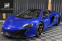 USED 2016 16 MCLAREN 650S 3.8 V8 SPIDER 2d FRONT LIFT, CARBON INTAKES, FULL LEATHER HEATED MEMORY SEATS, FRONT LIFT, REV CAMERA, MERIDIAN SOUND, FRONT PPF, CARBON INTERIOR, CARBON BLADES, 12 MONTH WARRANTY