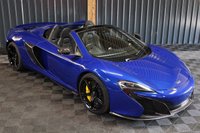 USED 2016 16 MCLAREN 650S 3.8 V8 SPIDER 2d FRONT LIFT, CARBON INTAKES, FULL LEATHER HEATED MEMORY SEATS, FRONT LIFT, REV CAMERA, MERIDIAN SOUND, FRONT PPF, CARBON INTERIOR, CARBON BLADES, 12 MONTH WARRANTY