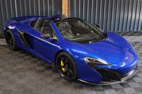 USED 2016 16 MCLAREN 650S 3.8 V8 SPIDER 2d FRONT LIFT, CARBON INTAKES, FULL LEATHER HEATED MEMORY SEATS, FRONT LIFT, REV CAMERA, MERIDIAN SOUND, FRONT PPF, CARBON INTERIOR, CARBON BLADES, 12 MONTH WARRANTY