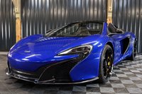 USED 2016 16 MCLAREN 650S 3.8 V8 SPIDER 2d FRONT LIFT, CARBON INTAKES, FULL LEATHER HEATED MEMORY SEATS, FRONT LIFT, REV CAMERA, MERIDIAN SOUND, FRONT PPF, CARBON INTERIOR, CARBON BLADES, 12 MONTH WARRANTY
