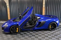 USED 2016 16 MCLAREN 650S 3.8 V8 SPIDER 2d FRONT LIFT, CARBON INTAKES, FULL LEATHER HEATED MEMORY SEATS, FRONT LIFT, REV CAMERA, MERIDIAN SOUND, FRONT PPF, CARBON INTERIOR, CARBON BLADES, 12 MONTH WARRANTY