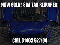 USED 2016 16 MCLAREN 650S 3.8 V8 SPIDER 2d FRONT LIFT, CARBON INTAKES, FULL LEATHER HEATED MEMORY SEATS, FRONT LIFT, REV CAMERA, MERIDIAN SOUND, FRONT PPF, CARBON INTERIOR, CARBON BLADES, 12 MONTH WARRANTY