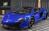 USED 2016 16 MCLAREN 650S 3.8 V8 SPIDER 2d FRONT LIFT, CARBON INTAKES, FULL LEATHER HEATED MEMORY SEATS, FRONT LIFT, REV CAMERA, MERIDIAN SOUND, FRONT PPF, CARBON INTERIOR, CARBON BLADES, 12 MONTH WARRANTY