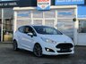 USED 2016 16 FORD FIESTA 1.0 ST-LINE 3d 139 BHP Finished in FROZEN WHITE with contrasting SPORTS GREY Cloth interior trim. This Fiesta is a small car that you can really enjoy driving. Economical and cheap to run, stylish to look at and some great features including Sat Nav, &pound;20 Road Tax with, DAB RADIO, Power Fold Mirrors, B/Tooth, 17"Alloys, Air Con and much more, makes this a must for the first time driver or small family. Dealer Serviced at 7771 miles, 12171 miles, 21452 miles, 34146 miles and on arrival at 44506 miles.