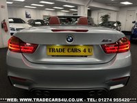 USED 2016 16 BMW M4 CONVERTIBLE 3.0 BiTURBO DCT EURO 6 AUTO S/S UK DELIVERY FLAT FEE &pound;175 (SUBJECT TO DEAL)*OVER 100 IMAGES ON OUR WEBSITE*BESPOKE FINANCE ARRANGED*PART EXCHANGE WELCOME*ALL VEHICLES HPI CLEAR