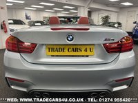 USED 2016 16 BMW M4 CONVERTIBLE 3.0 BiTURBO DCT EURO 6 AUTO S/S UK DELIVERY FLAT FEE &pound;175 (SUBJECT TO DEAL)*OVER 100 IMAGES ON OUR WEBSITE*BESPOKE FINANCE ARRANGED*PART EXCHANGE WELCOME*ALL VEHICLES HPI CLEAR