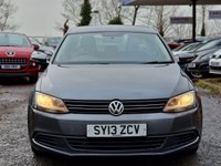 USED 2013 13 VOLKSWAGEN JETTA 1.6 SE TDI BLUEMOTION TECHNOLOGY DSG 4d 104 BHP GOOD SERVICE RECORD +  BLUETOOTH +  DAB RADIO +  AUX CONNECTION +  REAR PARKING SENSORS +  FULL LEATHER TRIM +  FRONT HEATED SEATS +  START STOP +  SPARE WHEEL +  16 INCH ALLOY WHEELS +