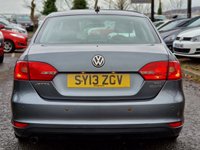 USED 2013 13 VOLKSWAGEN JETTA 1.6 SE TDI BLUEMOTION TECHNOLOGY DSG 4d 104 BHP GOOD SERVICE RECORD +  BLUETOOTH +  DAB RADIO +  AUX CONNECTION +  REAR PARKING SENSORS +  FULL LEATHER TRIM +  FRONT HEATED SEATS +  START STOP +  SPARE WHEEL +  16 INCH ALLOY WHEELS +