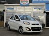 USED 2013 63 KIA PICANTO 1.2 2 ECODYNAMICS 5d 84 BHP Finished in CLEAR WHITE with Dark Grey Cloth Trim. This is an excellent small car for the money. High quality and neatly designed interior. Great to drive and cheap to run. Also offers plenty of space for passengers with 5 doors. Features include Alloys, B/Tooth, Power folding mirrors, 2 Remote fob Keys, and Zero Road Tax. Dealer serviced at 8255 miles, 16658 miles, 22965 miles, 27727 miles, 33562 miles, 35815 miles, 36999 miles, 39030 miles and at 47940 miles. MOT due 15/12/2023.