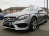 USED 2015 65 MERCEDES-BENZ C-CLASS 1.6 C200 D AMG LINE 4d 136 BHP Finished in TENORITE GREY MET with contrasting EBONY LEATHER electric seats. This dynamic looking saloon has some great extras. It is sporty and agile and great fun to drive. Features include, &pound;20 ROAD TAX, Sat Nav, 18" ALLOYS, Electric Heated leather seats, Cruise Control, Front and Rear Park sensors, Reverse Cameras and much more. Dealer serviced at 3994 miles, 7510 miles, 18635 miles and on arrival at 30900 miles.