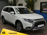 USED 2019 19 MITSUBISHI OUTLANDER 2.0 4 5d 148 BHP 4WD 7 SEATS SAT NAV LEATHER HEATED SEATS REAR VIEW CAMERA 1 OWNER MITSUBISHI WARRANTY TILL AUG 2024
