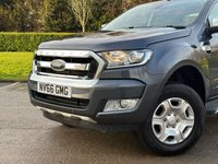 USED 2016 66 FORD RANGER 2.2 LIMITED 4X4 DCB TDCI 4d 148 BHP ** NO VAT ** FULL LEATHER + SATNAV