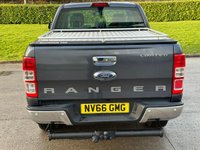 USED 2016 66 FORD RANGER 2.2 LIMITED 4X4 DCB TDCI 4d 148 BHP ** NO VAT ** FULL LEATHER + SATNAV