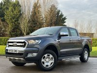 USED 2016 66 FORD RANGER 2.2 LIMITED 4X4 DCB TDCI 4d 148 BHP ** NO VAT ** FULL LEATHER + SATNAV