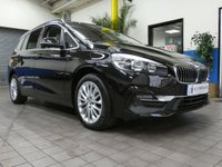 USED 2018 68 BMW 2 SERIES 1.5 218I LUXURY GRAN TOURER 5d 139 BHP STUNNING BLACK WITH BEIGE LEATHER 7 SEATS SAT NAV CRUISE CONTROL PARKING SENSORS 1 OWNER 6 MONTHS GOLD WARRANTY