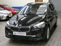 USED 2018 68 BMW 2 SERIES 1.5 218I LUXURY GRAN TOURER 5d 139 BHP STUNNING BLACK WITH BEIGE LEATHER 7 SEATS SAT NAV CRUISE CONTROL PARKING SENSORS 1 OWNER 6 MONTHS GOLD WARRANTY