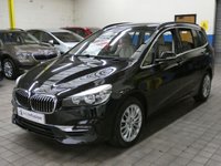 USED 2018 68 BMW 2 SERIES 1.5 218I LUXURY GRAN TOURER 5d 139 BHP STUNNING BLACK WITH BEIGE LEATHER 7 SEATS SAT NAV CRUISE CONTROL PARKING SENSORS 1 OWNER 6 MONTHS GOLD WARRANTY