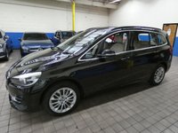 USED 2018 68 BMW 2 SERIES 1.5 218I LUXURY GRAN TOURER 5d 139 BHP STUNNING BLACK WITH BEIGE LEATHER 7 SEATS SAT NAV CRUISE CONTROL PARKING SENSORS 1 OWNER 6 MONTHS GOLD WARRANTY