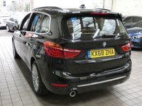 USED 2018 68 BMW 2 SERIES 1.5 218I LUXURY GRAN TOURER 5d 139 BHP STUNNING BLACK WITH BEIGE LEATHER 7 SEATS SAT NAV CRUISE CONTROL PARKING SENSORS 1 OWNER 6 MONTHS GOLD WARRANTY