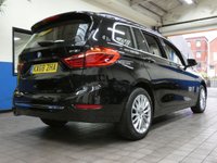 USED 2018 68 BMW 2 SERIES 1.5 218I LUXURY GRAN TOURER 5d 139 BHP STUNNING BLACK WITH BEIGE LEATHER 7 SEATS SAT NAV CRUISE CONTROL PARKING SENSORS 1 OWNER 6 MONTHS GOLD WARRANTY