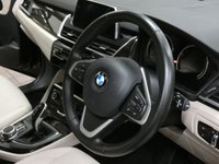 USED 2018 68 BMW 2 SERIES 1.5 218I LUXURY GRAN TOURER 5d 139 BHP STUNNING BLACK WITH BEIGE LEATHER 7 SEATS SAT NAV CRUISE CONTROL PARKING SENSORS 1 OWNER 6 MONTHS GOLD WARRANTY