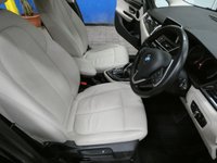 USED 2018 68 BMW 2 SERIES 1.5 218I LUXURY GRAN TOURER 5d 139 BHP STUNNING BLACK WITH BEIGE LEATHER 7 SEATS SAT NAV CRUISE CONTROL PARKING SENSORS 1 OWNER 6 MONTHS GOLD WARRANTY
