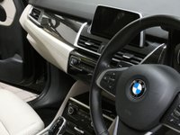 USED 2018 68 BMW 2 SERIES 1.5 218I LUXURY GRAN TOURER 5d 139 BHP STUNNING BLACK WITH BEIGE LEATHER 7 SEATS SAT NAV CRUISE CONTROL PARKING SENSORS 1 OWNER 6 MONTHS GOLD WARRANTY