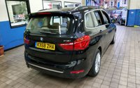 USED 2018 68 BMW 2 SERIES 1.5 218I LUXURY GRAN TOURER 5d 139 BHP STUNNING BLACK WITH BEIGE LEATHER 7 SEATS SAT NAV CRUISE CONTROL PARKING SENSORS 1 OWNER 6 MONTHS GOLD WARRANTY