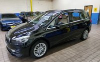 USED 2018 68 BMW 2 SERIES 1.5 218I LUXURY GRAN TOURER 5d 139 BHP STUNNING BLACK WITH BEIGE LEATHER 7 SEATS SAT NAV CRUISE CONTROL PARKING SENSORS 1 OWNER 6 MONTHS GOLD WARRANTY