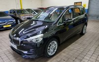USED 2018 68 BMW 2 SERIES 1.5 218I LUXURY GRAN TOURER 5d 139 BHP STUNNING BLACK WITH BEIGE LEATHER 7 SEATS SAT NAV CRUISE CONTROL PARKING SENSORS 1 OWNER 6 MONTHS GOLD WARRANTY