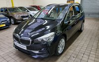 USED 2018 68 BMW 2 SERIES 1.5 218I LUXURY GRAN TOURER 5d 139 BHP STUNNING BLACK WITH BEIGE LEATHER 7 SEATS SAT NAV CRUISE CONTROL PARKING SENSORS 1 OWNER 6 MONTHS GOLD WARRANTY