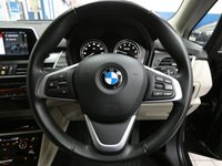 USED 2018 68 BMW 2 SERIES 1.5 218I LUXURY GRAN TOURER 5d 139 BHP STUNNING BLACK WITH BEIGE LEATHER 7 SEATS SAT NAV CRUISE CONTROL PARKING SENSORS 1 OWNER 6 MONTHS GOLD WARRANTY