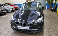 USED 2018 68 BMW 2 SERIES 1.5 218I LUXURY GRAN TOURER 5d 139 BHP STUNNING BLACK WITH BEIGE LEATHER 7 SEATS SAT NAV CRUISE CONTROL PARKING SENSORS 1 OWNER 6 MONTHS GOLD WARRANTY