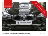 USED 2018 68 BMW 2 SERIES 1.5 218I LUXURY GRAN TOURER 5d 139 BHP STUNNING BLACK WITH BEIGE LEATHER 7 SEATS SAT NAV CRUISE CONTROL PARKING SENSORS 1 OWNER 6 MONTHS GOLD WARRANTY