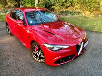 USED 2017 66 ALFA ROMEO GIULIA 2.9 V6 BITURBO QUADRIFOGLIO 4d AUTO 503 BHP ONLY 23,000 MILES/FULL ALFA SERVICE HISTORY(BIG 4TH YEAR SERVICE DONE-SEE INVOICE IN PICTURES//REAR PARKING CAMERA/BLUETOOTH//SATNAV/1/2 LEATHER SUEDE  503 BHP ONLY 23,000 MILES/FULL ALFA SERVICE HISTORY(BIG 4TH YEAR SERVICE DONE-SEE INVOICE IN PICTURES//REAR PARKING CAMERA/BLUETOOTH//SATNAV/1/2 LEATHER SUEDE