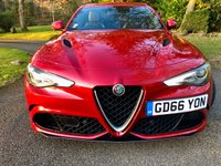 USED 2017 66 ALFA ROMEO GIULIA 2.9 V6 BITURBO QUADRIFOGLIO 4d AUTO 503 BHP ONLY 23,000 MILES/FULL ALFA SERVICE HISTORY(BIG 4TH YEAR SERVICE DONE-SEE INVOICE IN PICTURES//REAR PARKING CAMERA/BLUETOOTH//SATNAV/1/2 LEATHER SUEDE  503 BHP ONLY 23,000 MILES/FULL ALFA SERVICE HISTORY(BIG 4TH YEAR SERVICE DONE-SEE INVOICE IN PICTURES//REAR PARKING CAMERA/BLUETOOTH//SATNAV/1/2 LEATHER SUEDE