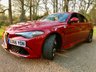 USED 2017 66 ALFA ROMEO GIULIA 2.9 V6 BITURBO QUADRIFOGLIO 4d AUTO 503 BHP ONLY 23,000 MILES/FULL ALFA SERVICE HISTORY(BIG 4TH YEAR SERVICE DONE-SEE INVOICE IN PICTURES//REAR PARKING CAMERA/BLUETOOTH//SATNAV/1/2 LEATHER SUEDE  503 BHP ONLY 23,000 MILES/FULL ALFA SERVICE HISTORY(BIG 4TH YEAR SERVICE DONE-SEE INVOICE IN PICTURES//REAR PARKING CAMERA/BLUETOOTH//SATNAV/1/2 LEATHER SUEDE
