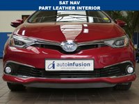 USED 2017 17 TOYOTA AURIS 1.8 VVT-I EXCEL TSS 5d 99 BHP SAT NAV PART LEATHER CAMERA TOYOTA WARRANTY TILL AUG 2027 1 OWNER SERVICE HISTORY