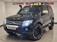 USED 2007 07 MITSUBISHI SHOGUN 3.2 DI-D (168 PS) DIAMOND AUTO 4X4 SWB 3DR + NAV + E/SUNROOF + E/HEATED LEATHERS + CRUISE + MEDIA + �&pound;�&pound;�&pound;'S UPGRADES + R/CAMERA + PARK AID + PRIVACY + S/STEPS + SNORKEL + ROOF RACK + ALLOYS + TOWBAR GREAT SPEC + &pound;&pound;&pound;'S UPGRADES + NAV + LEATHER + CRUISE