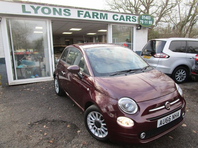 2016 66 Fiat 500 0.9 TWINAIR POP STAR 3d 85 BHP