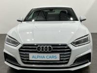 USED 2018 68 AUDI A5 2.0 TFSI S LINE MHEV 2d 188 BHP Striking Glacier white A 5 S line, 19" Multi spoke alloy wheels, Alcantara and leather embossed sports seats