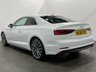 USED 2018 68 AUDI A5 2.0 TFSI S LINE MHEV 2d 188 BHP Striking Glacier white A 5 S line, 19" Multi spoke alloy wheels, Alcantara and leather embossed sports seats