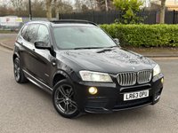 USED 2013 63 BMW X3 3.0 XDRIVE30D M SPORT 5d 255 BHP 