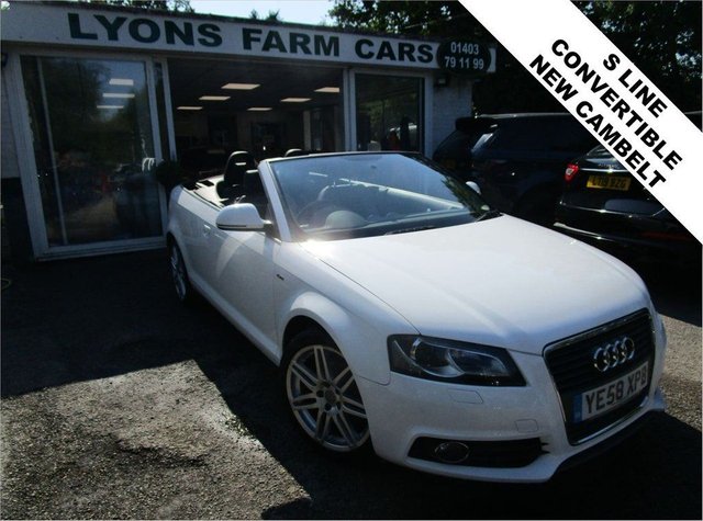 2008 58 Audi A3 2.0 TDI S LINE 2d 138 BHP CONVERTIBLE