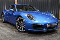 USED 2017 67 PORSCHE 911 3.0 CARRERA PDK 2d 364 BHP HUGE SPEC, GREAT COLOUR COMBO BLUE WITH TAN, SUNROOF, 14 WAY SEATS, HEATED STEERING, HEATED SEATS ETC