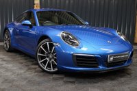 USED 2017 67 PORSCHE 911 3.0 CARRERA PDK 2d 364 BHP HUGE SPEC, GREAT COLOUR COMBO BLUE WITH TAN, SUNROOF, 14 WAY SEATS, HEATED STEERING, HEATED SEATS ETC